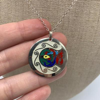 Tara Ware Celtic Sterling Pendant Plus Toztli Sun/Moon Sterling Pendant & More (B2-HS)