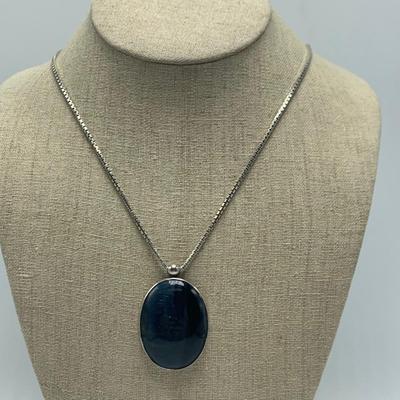 Labradorite Pendant on 925 Chain with Tigerâ€™s Eye Studs & More (B2-HS)