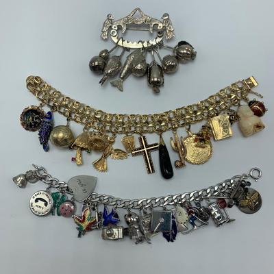 Vintage 14K & Sterling Charm Bracelets & More (B2-HS)