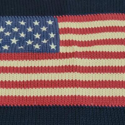 Vintage Ralph Lauren Sweater Flag Pillow Case
