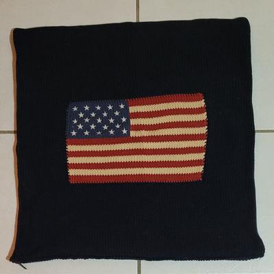 Vintage Ralph Lauren Sweater Flag Pillow Case