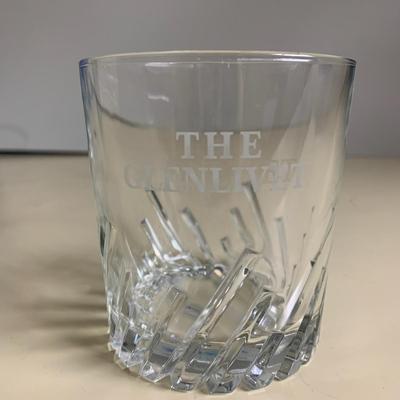 3 "The Glenlivit" Whiskey Glasses