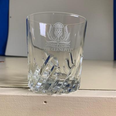 3 "The Glenlivit" Whiskey Glasses