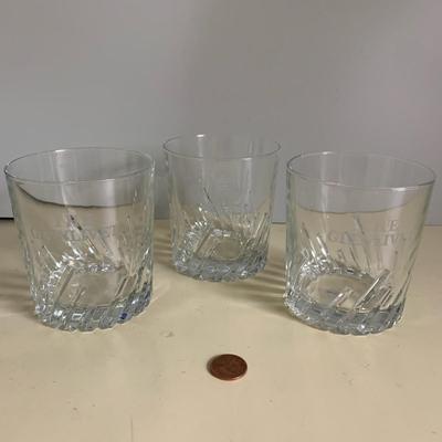 3 "The Glenlivit" Whiskey Glasses