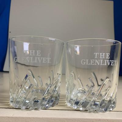 3 "The Glenlivit" Whiskey Glasses