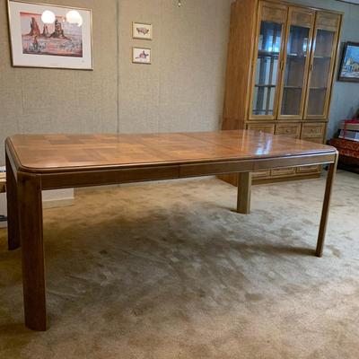 Oak Wooden Formal Dining Table (chairs in separate auction)