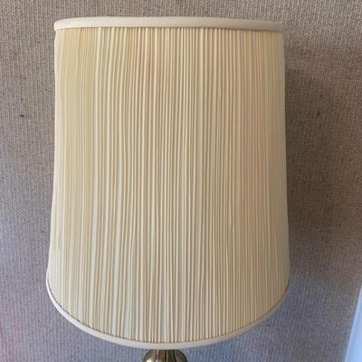 Gold Table Lamp with Cream lampshade