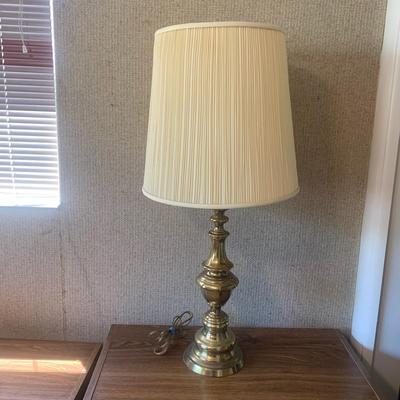Gold Table Lamp with Cream lampshade