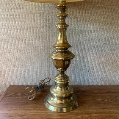 Gold Table Lamp with Cream lampshade