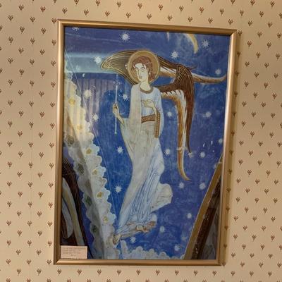 Romanesque Angel Print (c. 1160) Photo Frame