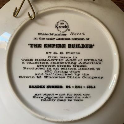 Knowles Collector Plate The Overland Limted R E Pierce The Romantic Age Of Steam