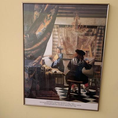 Vermeer Print, Johannes Vermeer Exhibition Poster