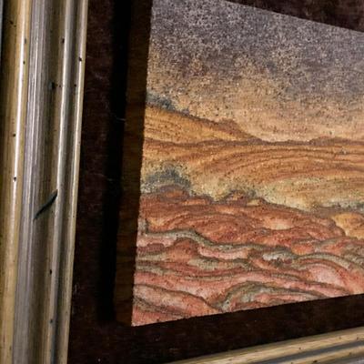 Natural Kanab Wonderstone Sandstone Picture Framed