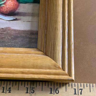 Teapot Still Life w Strawberries, Robert Chailloux, Framed