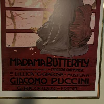 Madama Butterfly | Japan Poster | Vintage French Art Exhibition Poster | Paris Wall Art | Paris Print | Museum Exhibition Print |...