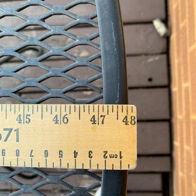 Iron Patio Table and 6 rocking chairs