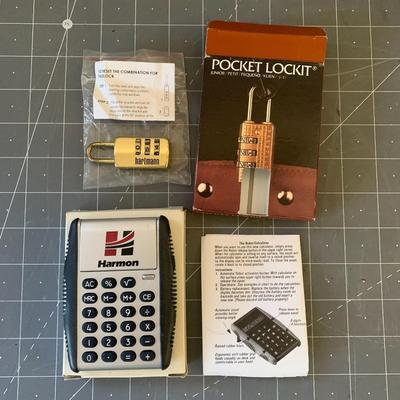Pocket Lockit Luggage Locks and Robot Calculator