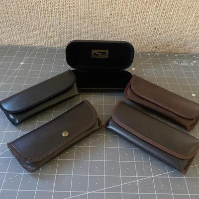5 Eyeglass Case For Small To Medium Frames, Tailored And Padded Faux Leather