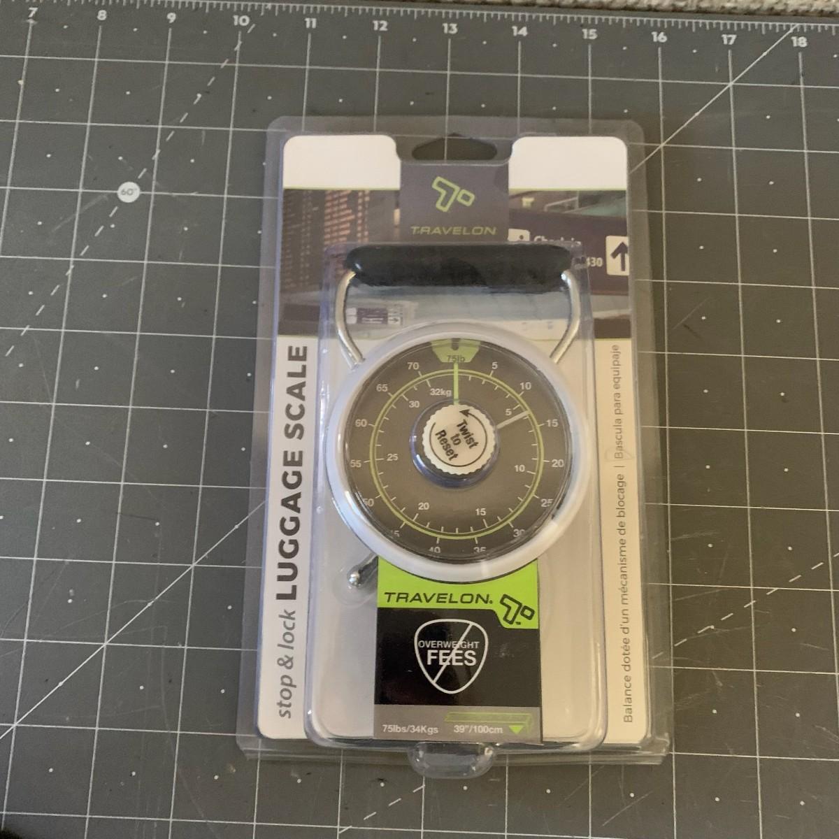 Luggage Scale With Hanging hook compact and portable Travelon Stop and