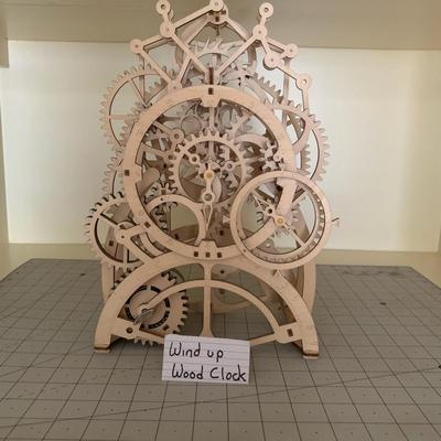 Pendulum Clock 3D Wood Structural Puzzle