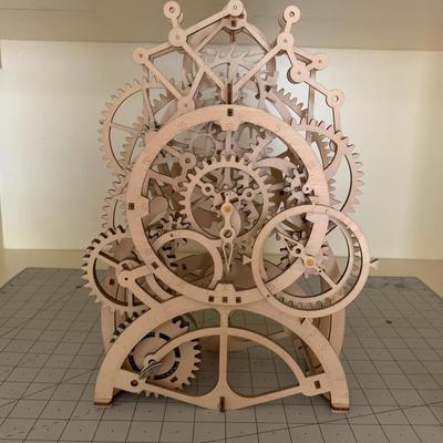 Pendulum Clock 3D Wood Structural Puzzle