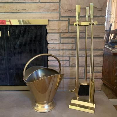 Vintage Fireplace Tool Set