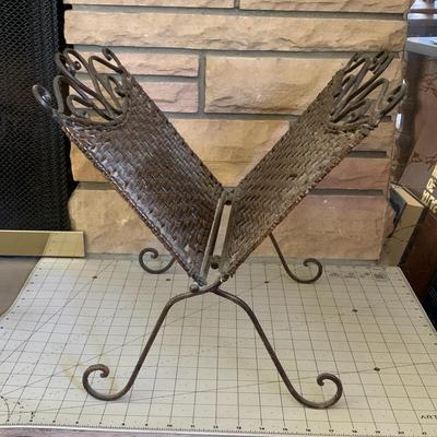 Vintage Metal Magazine Holder