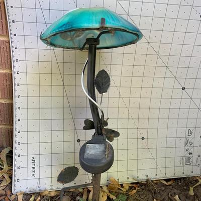 Regal Art &Gift Solar Mushroom Stake Dragonfly Garden DÃ©cor