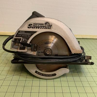 Vintage Sears Craftsman 7-1/4" Circular Saw Double Insulated w/ Case & Manual
