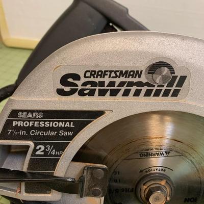 Vintage Sears Craftsman 7-1/4" Circular Saw Double Insulated w/ Case & Manual