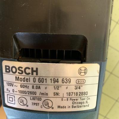 Bosch 0601194639 120v 1/2" Corded Variable Speed Hammer Drill