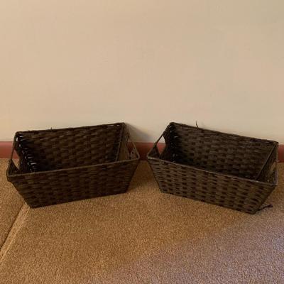 2 Brown Baskets