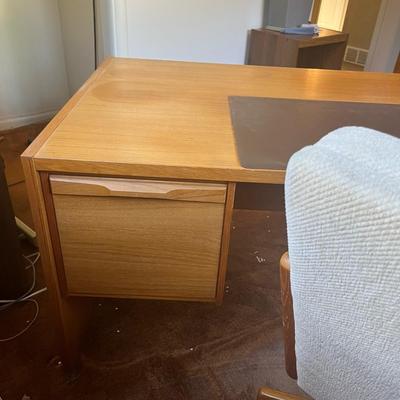 Denka MÃ¸bler Mobler Danish Denmark Large Vintage Teak Desk (71x35x29)