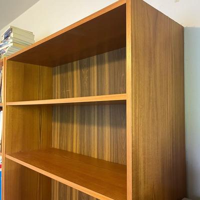 Teak bookcase 1 of 2 (right side) *Possibly danish or made in Denmark. No markings found (35.5x12.5x76 tall)