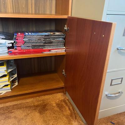 Teak bookcase 1 of 2 (right side) *Possibly danish or made in Denmark. No markings found (35.5x12.5x76 tall)