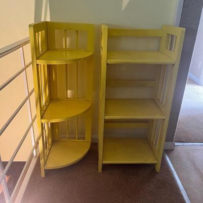 Yellow Bookcase Rack (Corner & Straight)
