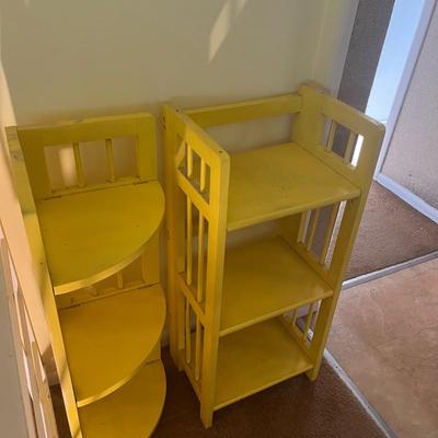 Yellow Bookcase Rack (Corner & Straight)