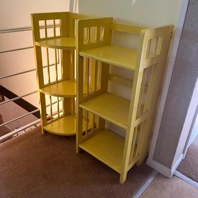 Yellow Bookcase Rack (Corner & Straight)