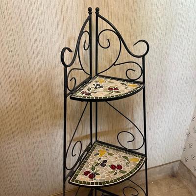 3 Stand Metal Floral Designed Rack