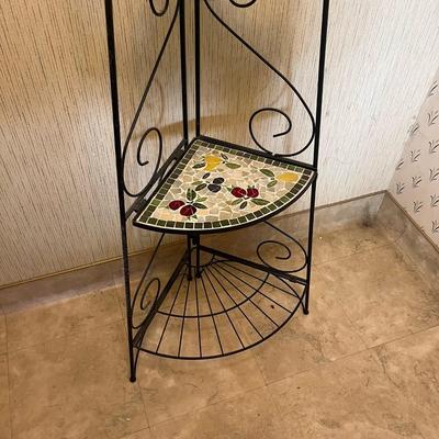 3 Stand Metal Floral Designed Rack