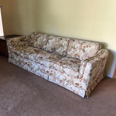 3 seater floral sofa with pullout bed