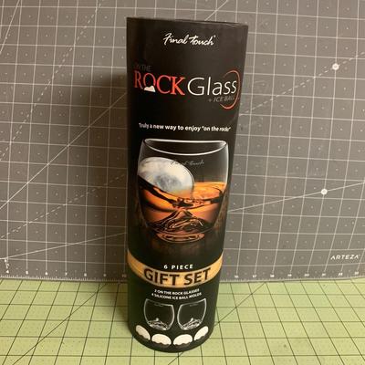 Rock Glass 6 Pc set w/ Ice Ball Mould