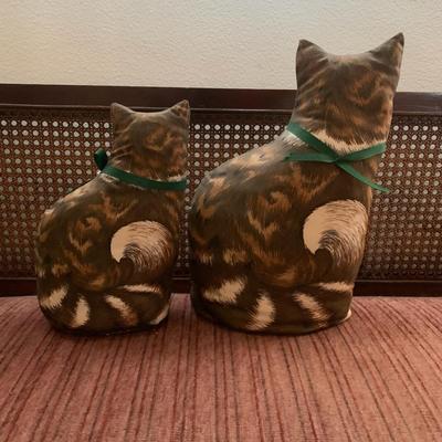 Cat Shaped Pillow-2pc Set Tabby Cat Pillows