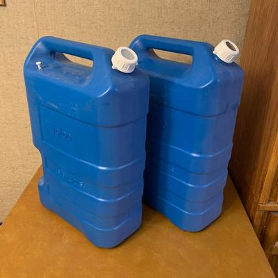 Cargo 6 Gallon Water Storage Container, Blue Set of 2