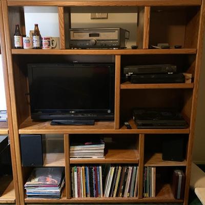 1 of 2 Entertainment Center (Right Side - currently hooked together)