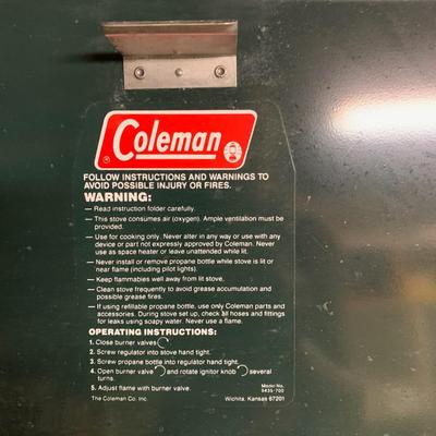 Coleman Electronic Ignition Propane Stove + high stand