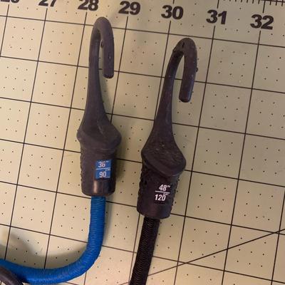 3 Types of Heavy Duty Bungee Cords (Black, Blue, Multicolor)