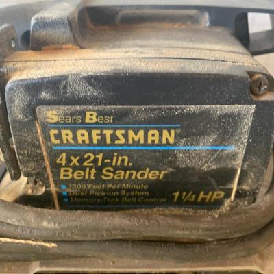Sears Craftsman 3 x 21 Inch Belt Sander 3/4 HP Model