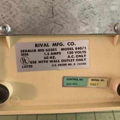 Vintage Rival Ice Crusher