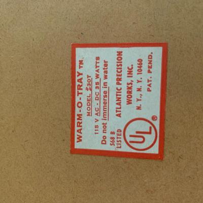 WARM-O-TRAY electric food keeper tile